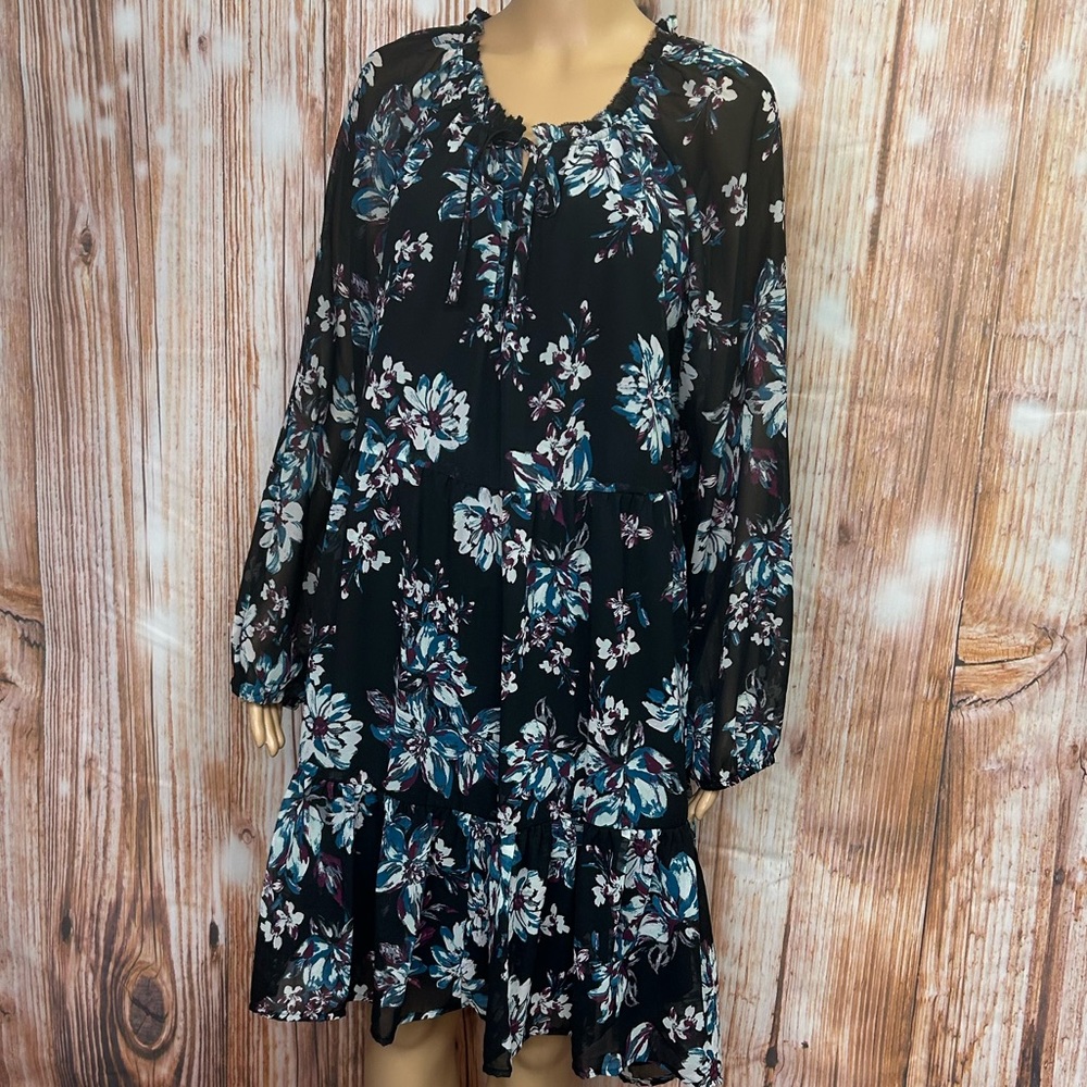 Studio A Floral Tiered Babydoll Dress